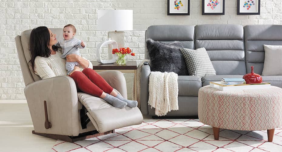 leather rocking chair nursery