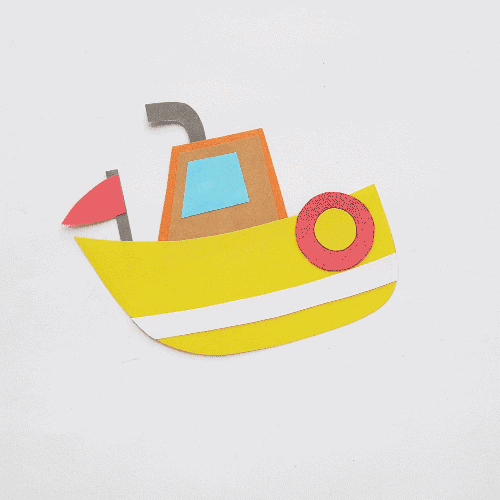 Free Adventurous Papercraft Boat Free Template for Kids