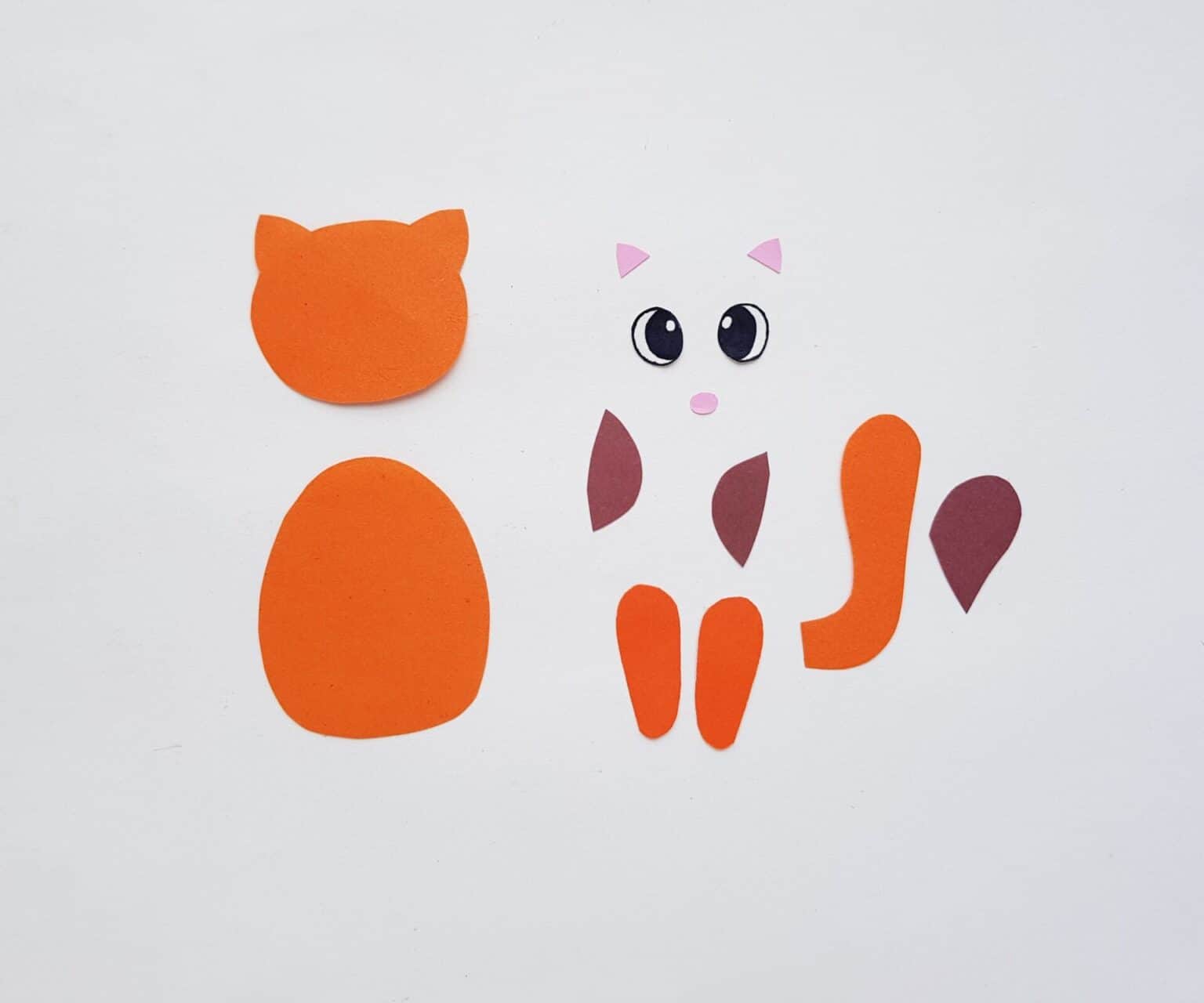 Free Papercraft Template Cats for Kids Who Love Pets - Mama of Five