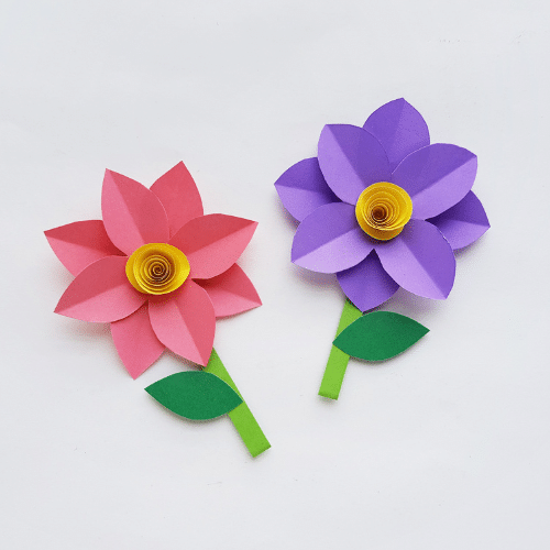 Free Beautiful Papercraft Flowers for Kids 