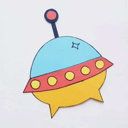 Free Papercraft Spaceship Printable