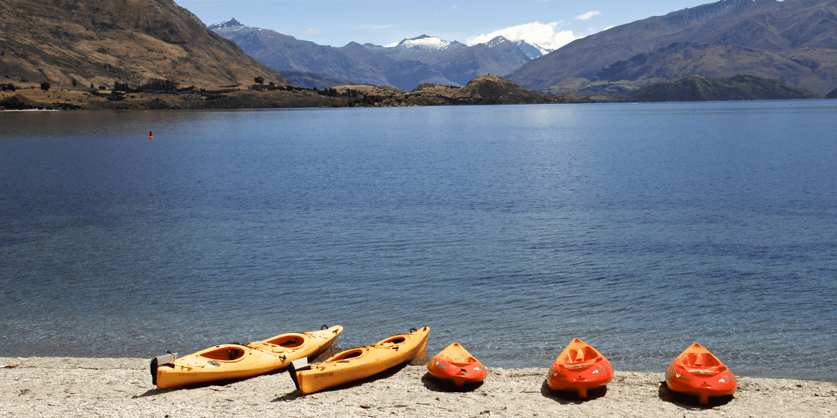 kayak on the shore