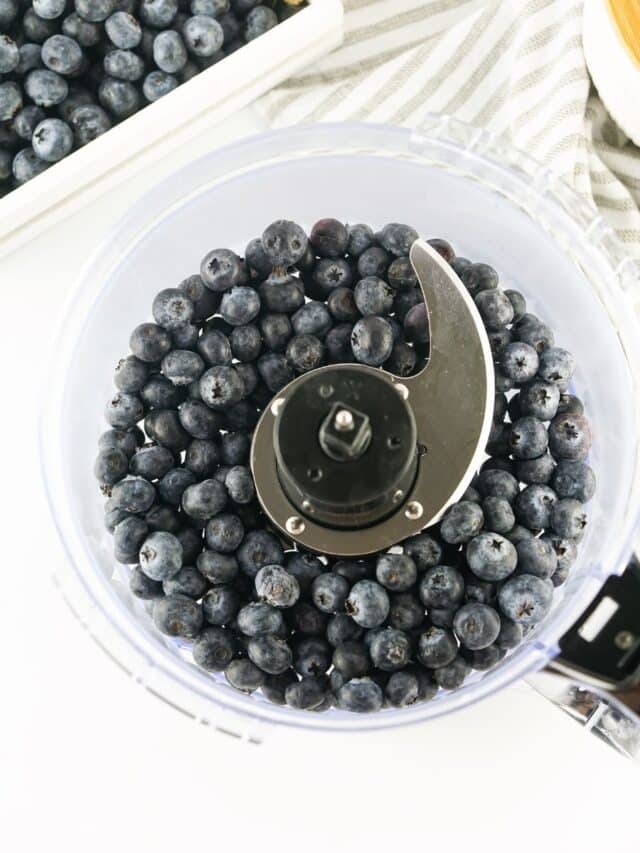 How to Make Blueberry Puree for Baby - Mama of Five