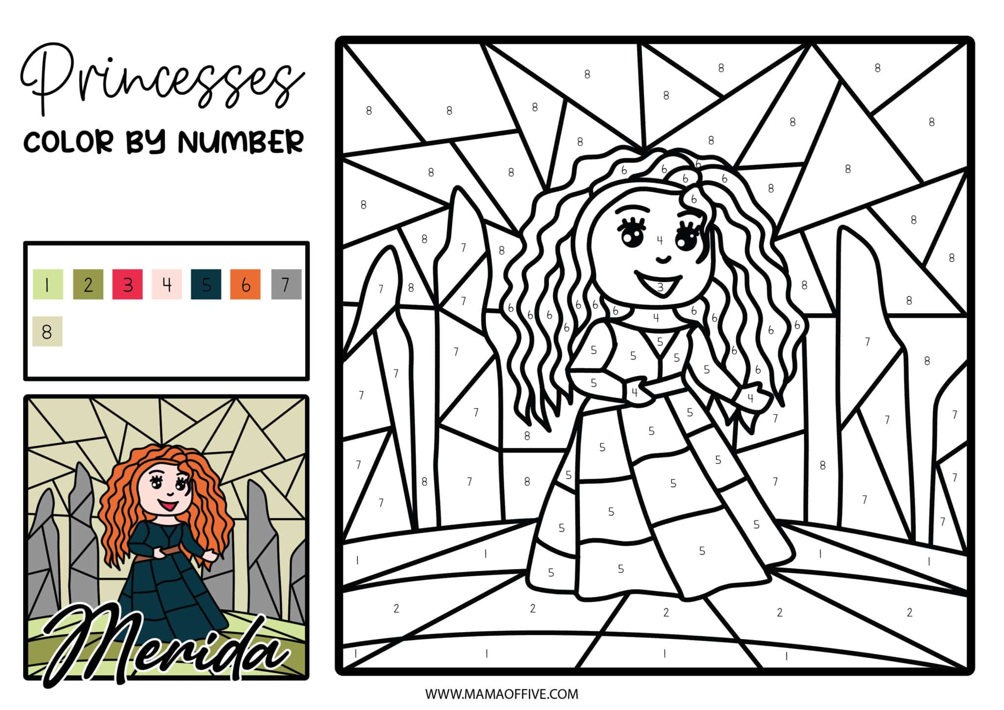 disney-princesses-color-by-number-printable-set-free-mama-of-five
