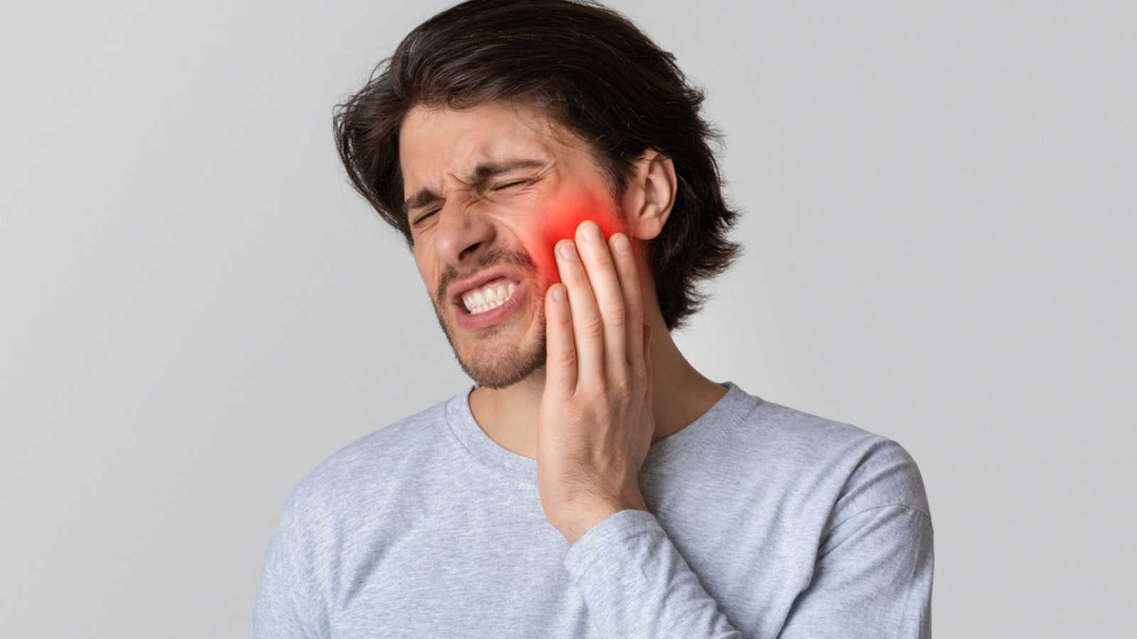 Man having tooth ache
