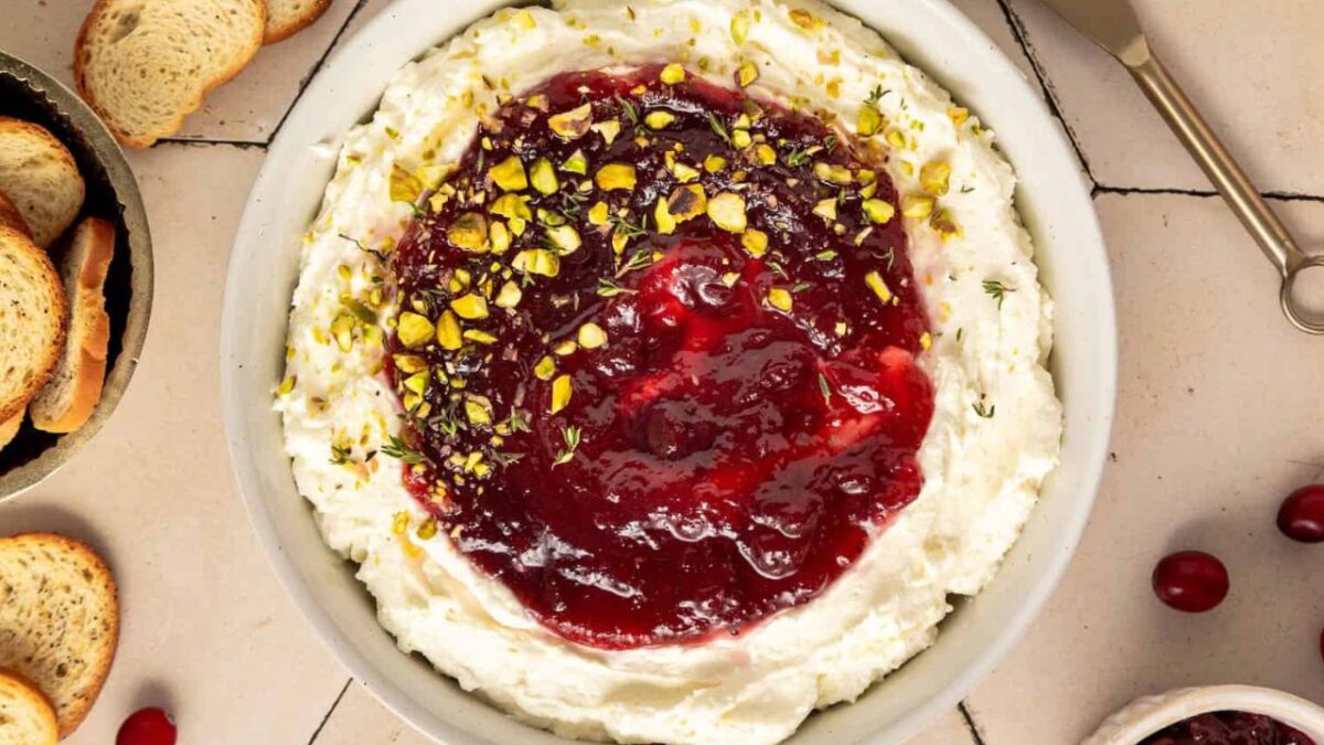 Cranberry Whipped Feta Dip