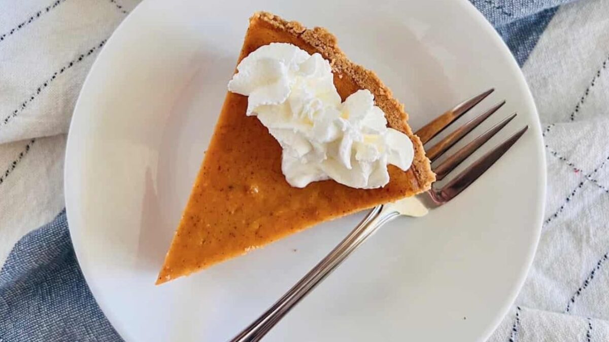 Graham Cracker Crust Sweet Potato Pie