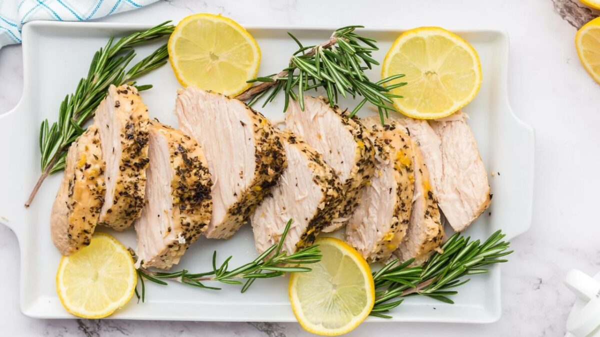 Slow Cooker Lemon Herb Turkey Breast