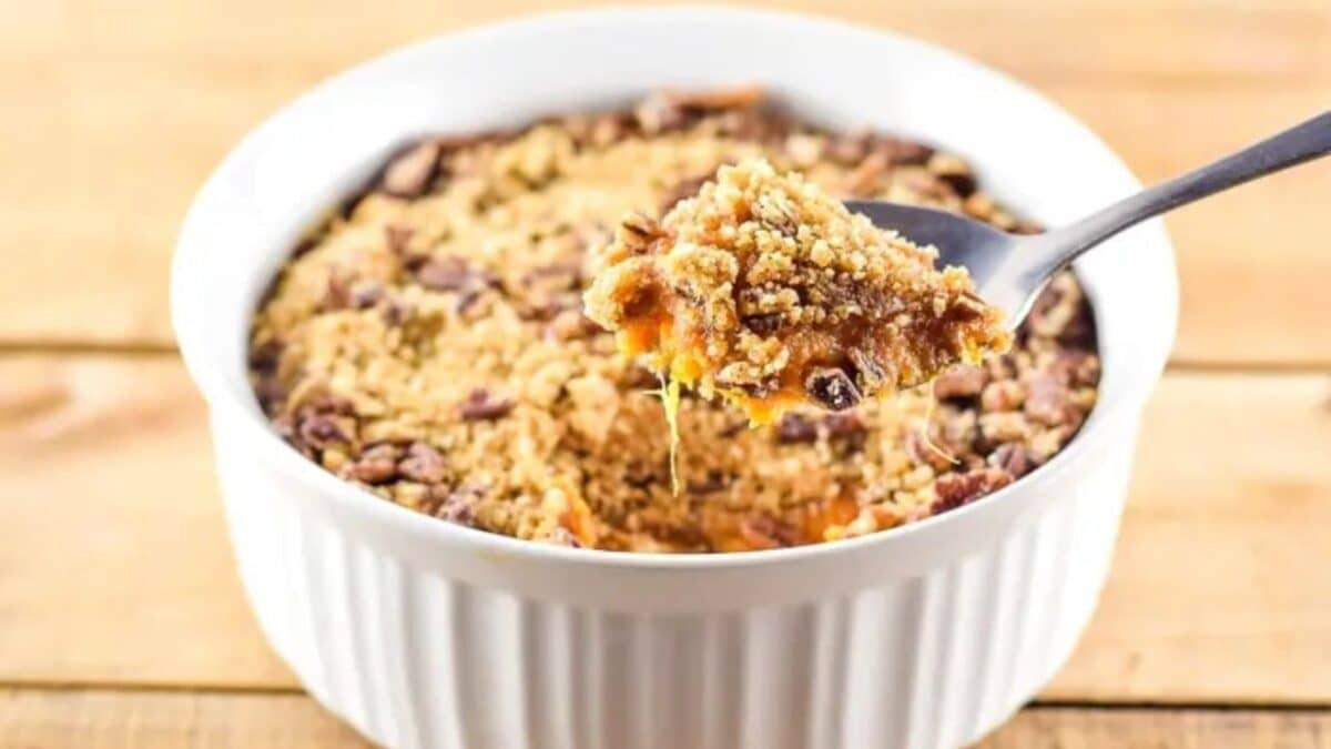 Sweet Potato Casserole With Pecan Streusel