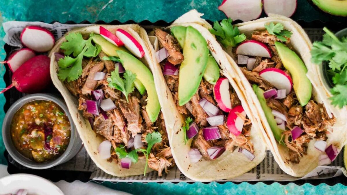 The Best Pork Carnitas Street Tacos (Slow Cooker Recipe)