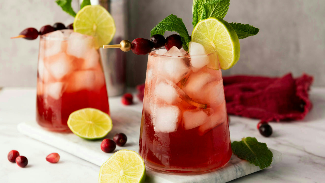 Cranberry Lime Mocktail