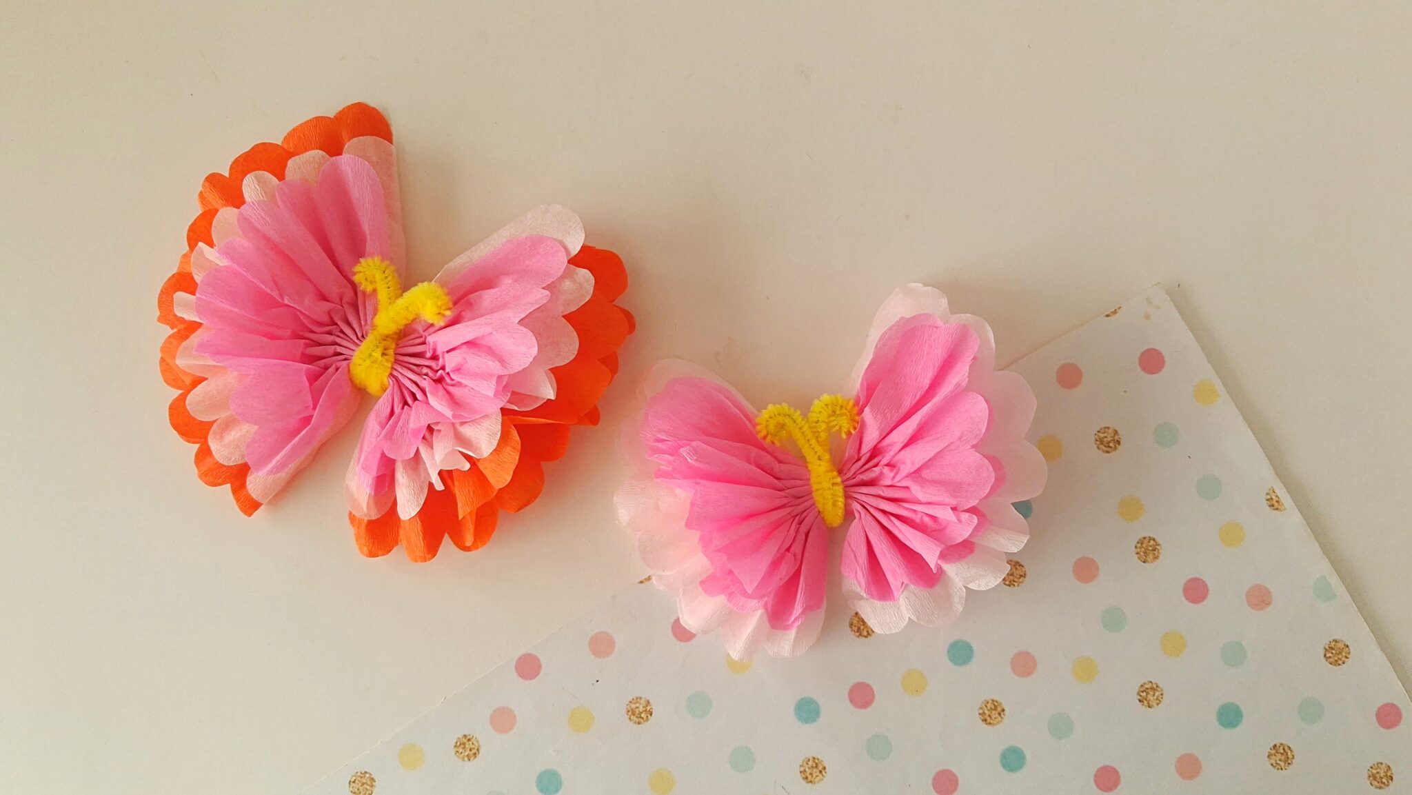 Tissue Paper Butterfly Craft