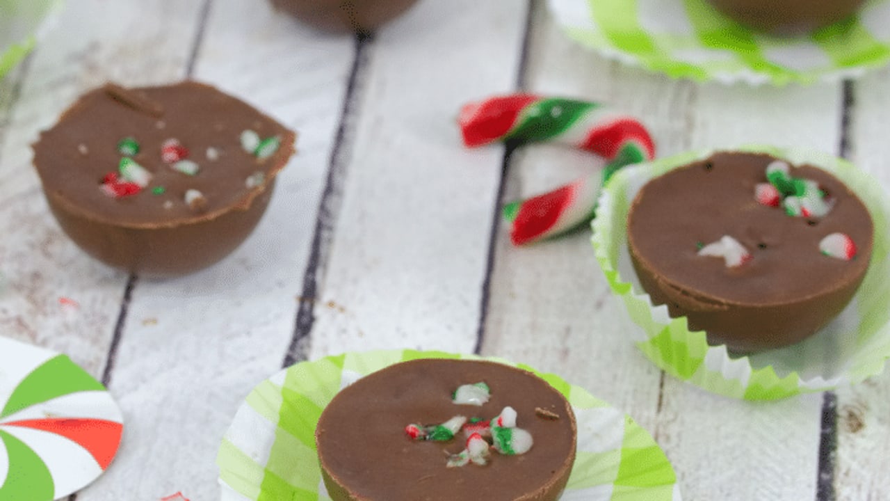 Candy Cane Chocolate Fudge (Dairy and Gluten-free)