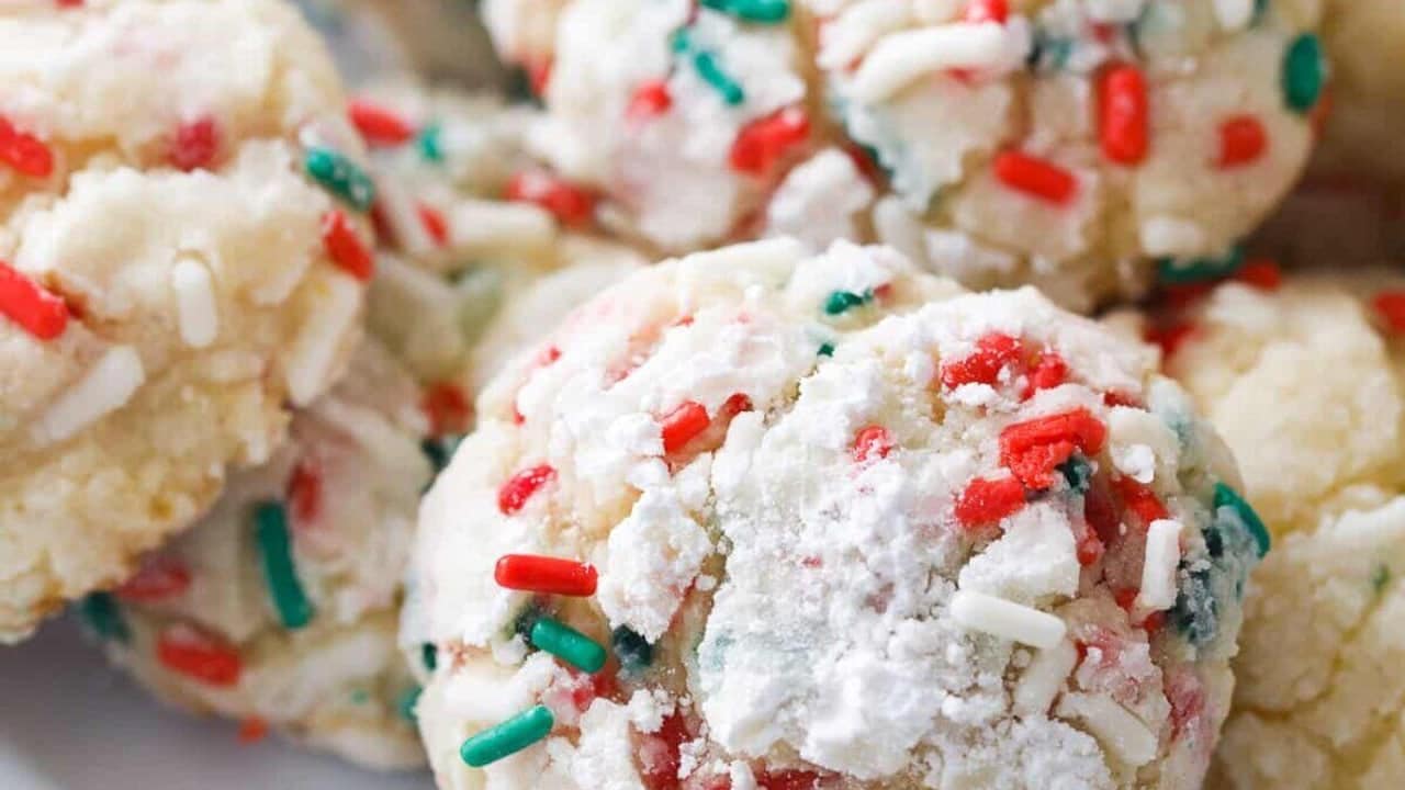 Christmas Gooey Butter Cookies