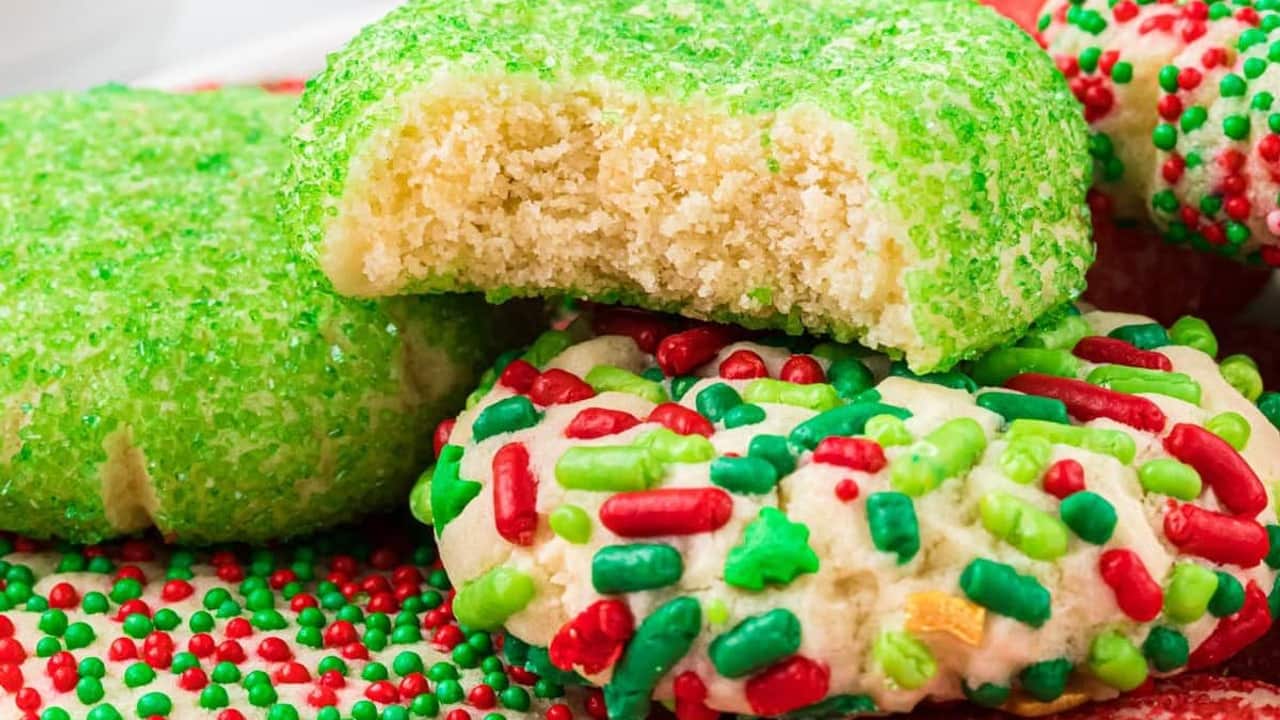 Christmas Sprinkle Cookies