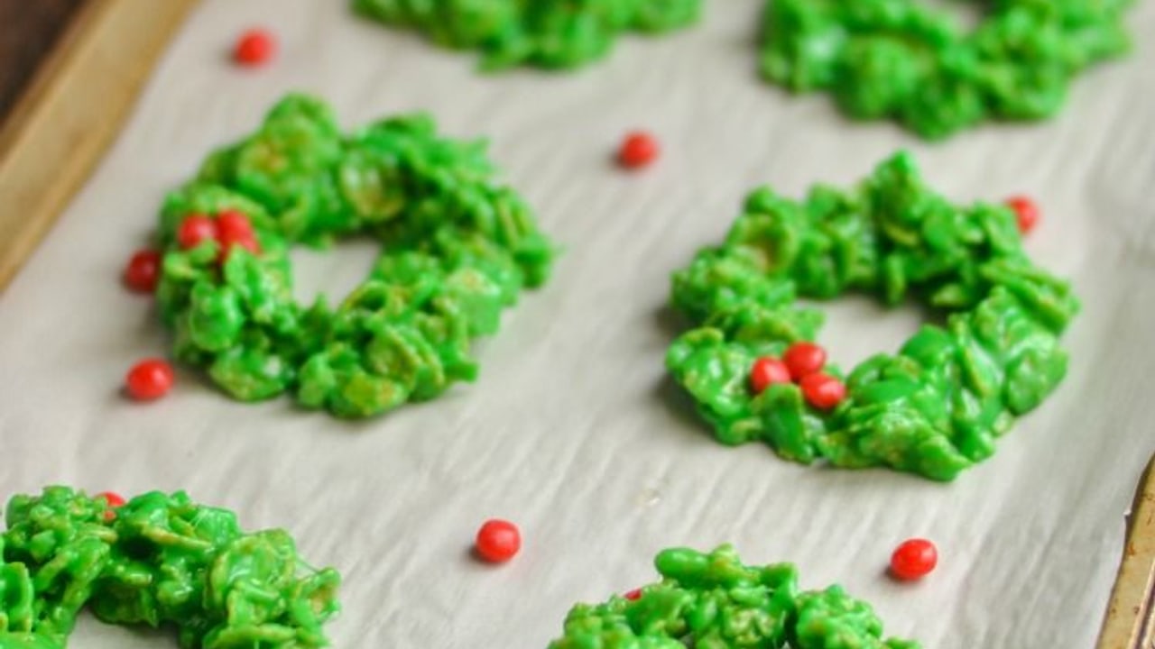 Christmas Wreath Cookies
