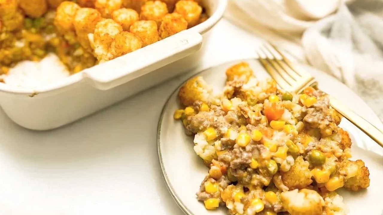 Classic Minnesota Tater Tot Hotdish