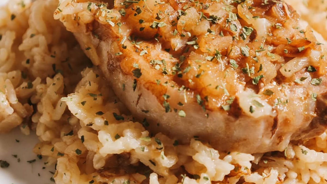 Easy Baked Pork Chops and Rice Casserole