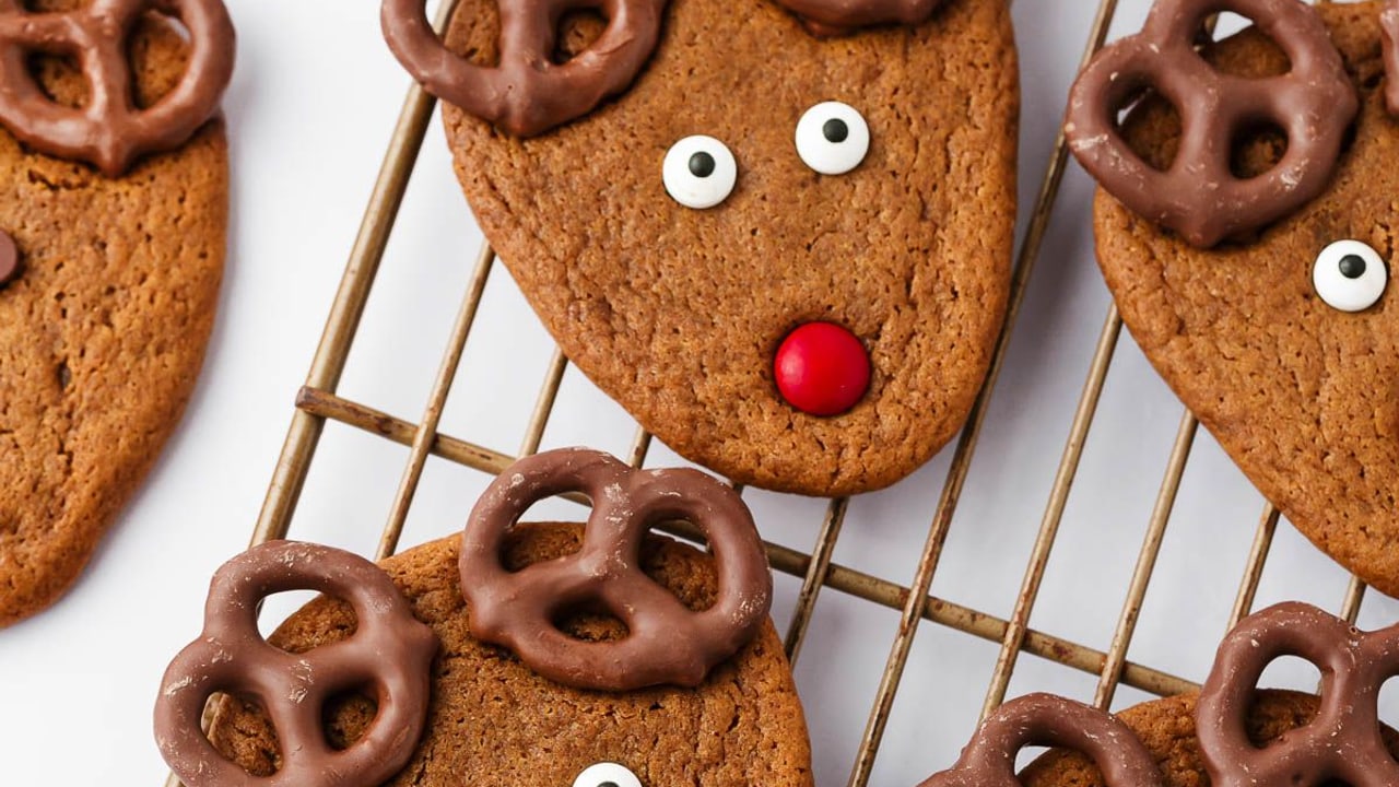 Gingerbread Reindeer Cookies
