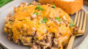 Hamburger Rice Casserole