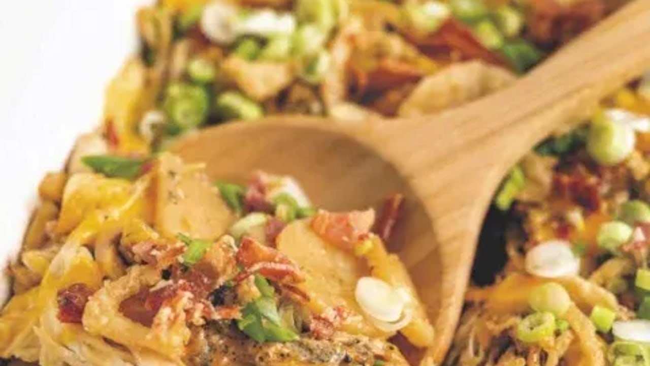 Loaded Potato and Chicken Casserole