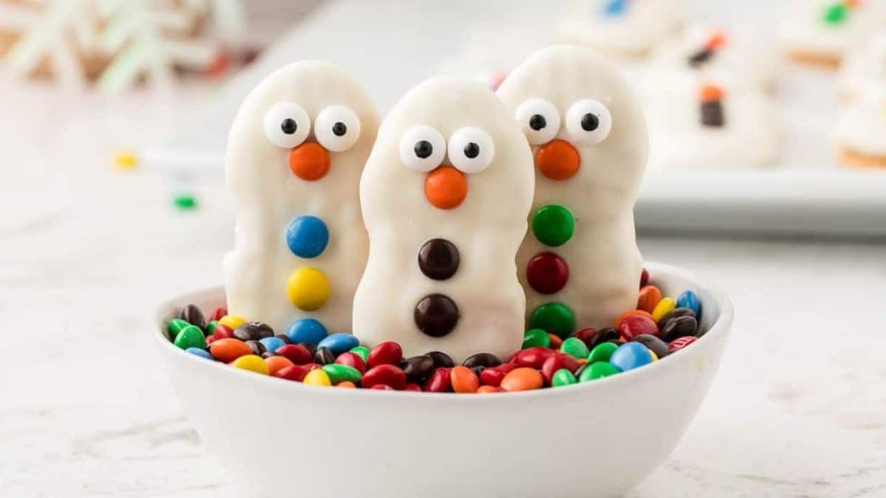 Nutter Butter Snowman Cookies