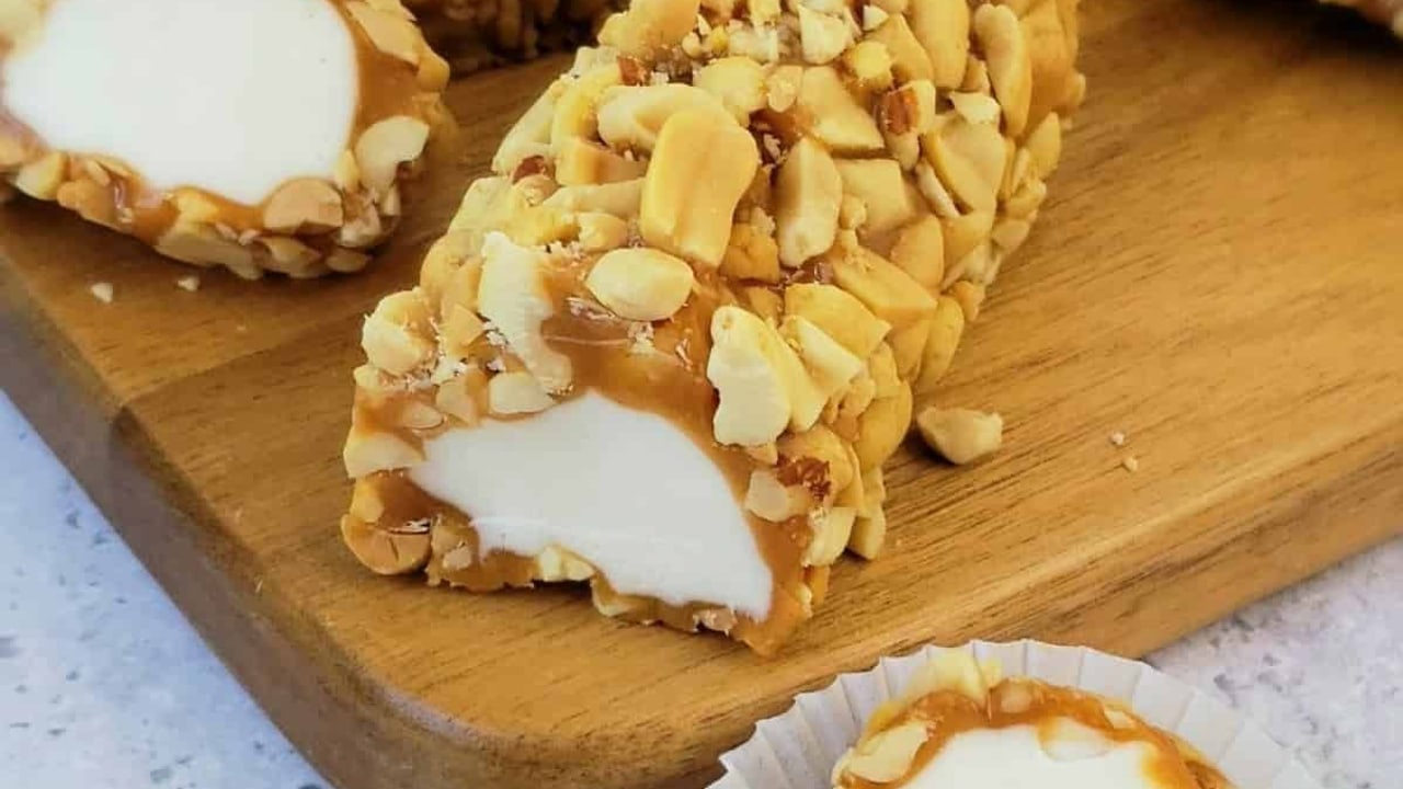 Shortcut Salted Caramel Nut Rolls (Peanuts & Nougat)