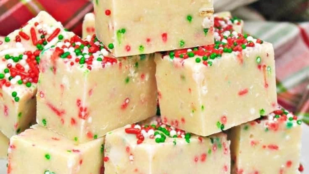 Sugar Cookie Christmas Fudge